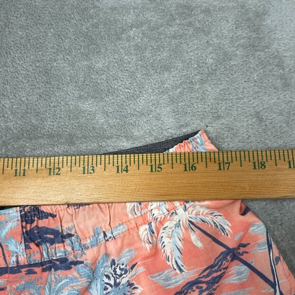 Dockers Mens Recycled Coral Palm Print 8 Inch Swim Shorts L a0474 - Picture 2 of 7